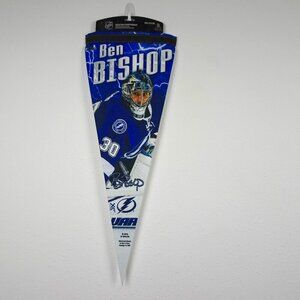 Tampa Bay Lightning Pennant NHL Ben Bishop #30 Felt Roll Up 12"x29" Wincraft